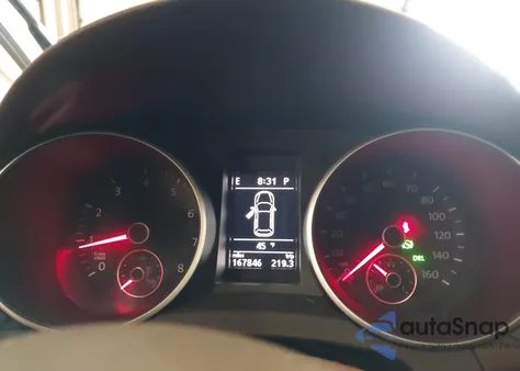 2012 Volkswagen Golf 2.5L 4-Door z USA, uszkodzony, nr VIN WVWDB7AJ0CW011738